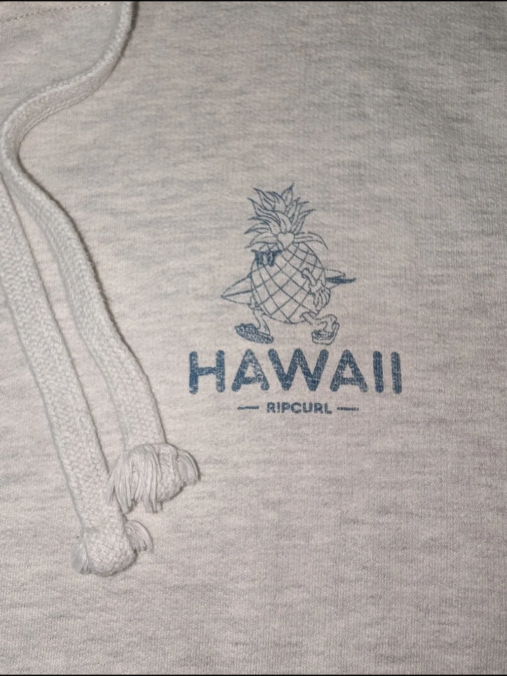 Unisex Rip Curl Cream Hoodie with Hawaii Pineapple Logo